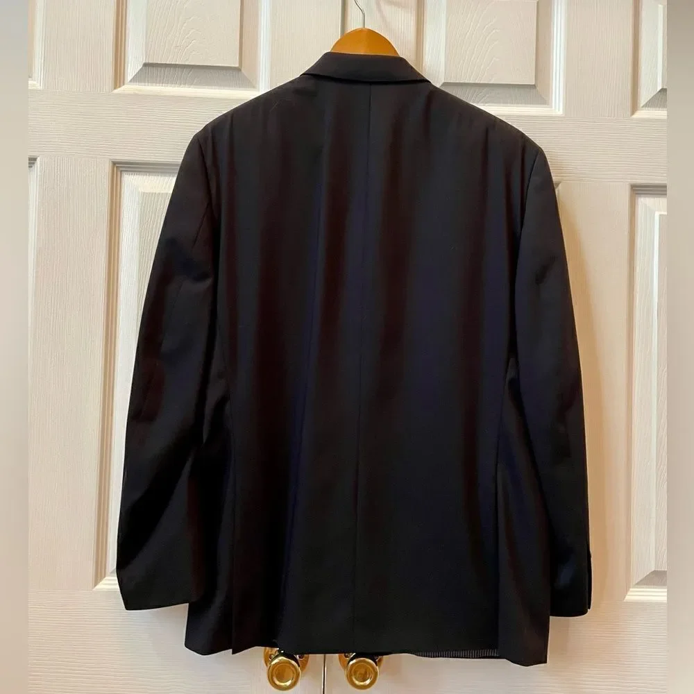 NAVY BLUE 2 BUTTON BLAZER BY CALVIN KLEIN SIZE 44R EUC